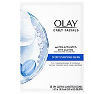 Olay Daily Facials Deeply Purifying Cleansing Cloths Fragrance Free - 66 Count