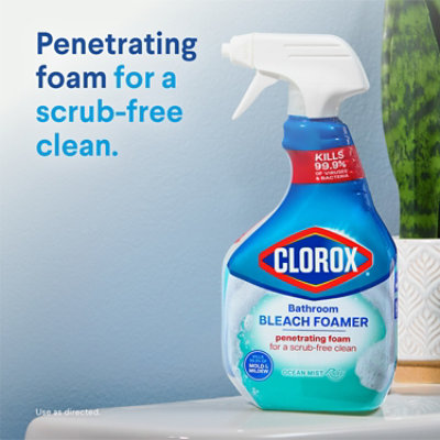 Clorox Bathroom Foamer with Bleach Spray Ocean Mist - 30 Oz - Image 3