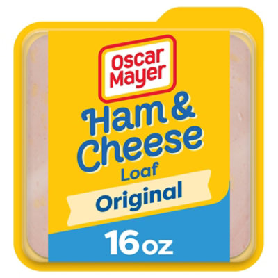 Oscar Mayer Ham & Cheese Meat Loaf Deli Lunch Meat with Real Kraft Cheese - 16 Oz