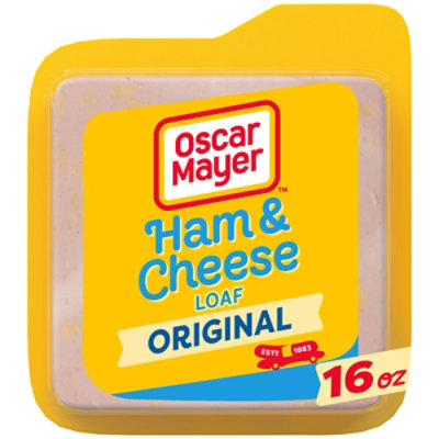 Oscar Mayer Ham & Cheese Meat Loaf Deli Lunch Meat with Real Kraft Cheese - 16 Oz - Image 1