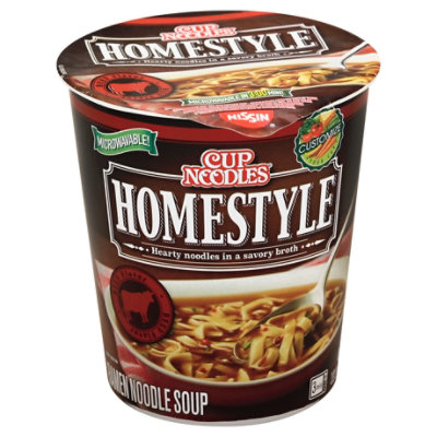 Nissin Cup Noodles Ramen Noodle Soup Homestyle Beef Flavor - 2.82 Oz