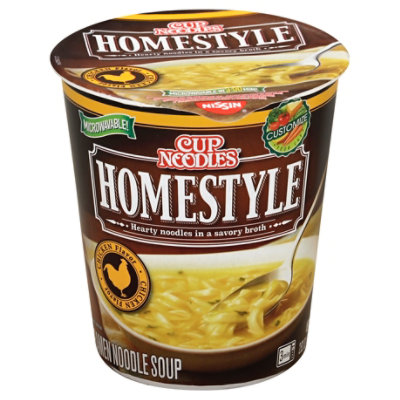Nissin Cup Noodles Ramen Noodle Soup Homestyle Chicken Flavor - 2.82 Oz