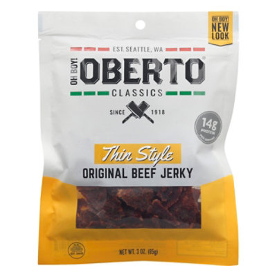 Oberto Beef Jerky Thin Style Original - 3 Oz