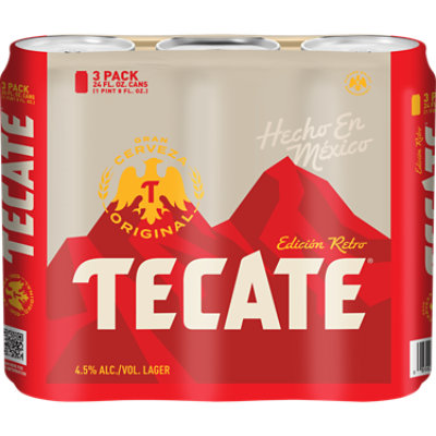 Tecate Original Mexican Lager Beer Cans - 3-24 Fl. Oz