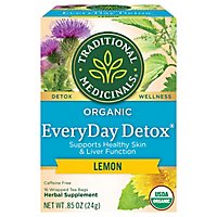 Traditional Medicinals Organic EveryDay Detox Lemon Herbal Tea Bags - 16 Count - Image 3