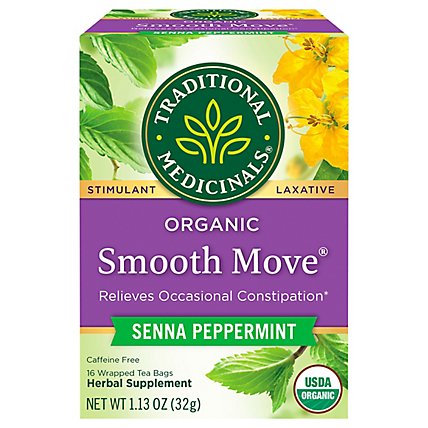 Traditional Medicinals Organic Smooth Move Peppermint Herbal Tea Bags - 16 Count - Image 3