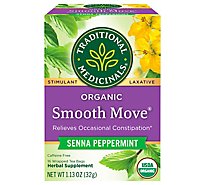 Traditional Medicinals Organic Smooth Move Peppermint Herbal Tea Bags - 16 Count