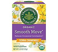 Traditional Medicinals Organic Smooth Move Chamomile Herbal Laxative Tea Bags - 16 Count