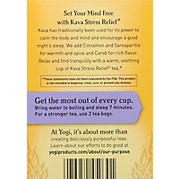 Yogi Herbal Supplement Tea Kava Stress Relief 16 Count - 1.27 Oz - Image 5
