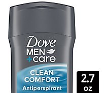 Dove Men+Care Antiperspirant Deodorant Clean Comfort - 2.7 Oz