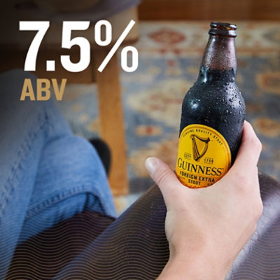 Guinness Beer Foreign Extra Stout Bottles - 4-11.2 Fl. Oz. - Image 3