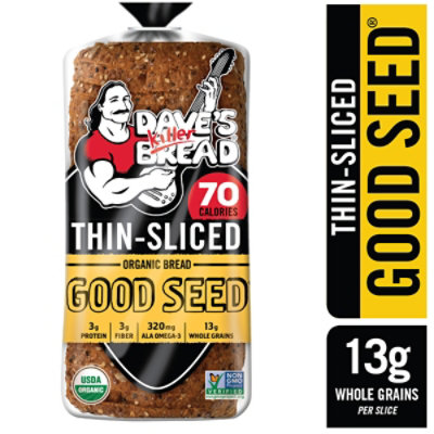 Daves Killer Bread Good Seed Thin-Sliced Organic Bread - 20.5 Oz - Image 1