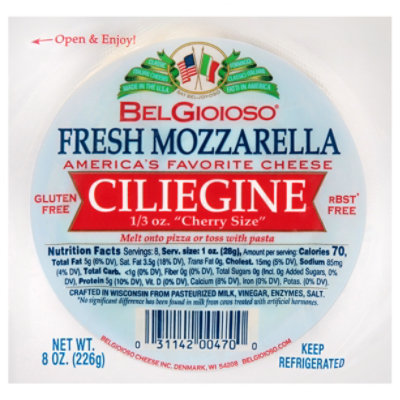 BelGioioso Fresh Mozzarella Cheese Ciliegine Ball - 8 Oz - Image 3