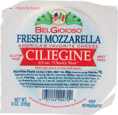 BelGioioso Fresh Mozzarella Cheese Ciliegine Ball - 8 Oz - Image 2