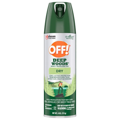 Off! Deep Woods Insect Repellent Dry Aerosol Spray - 4 Oz - Image 1