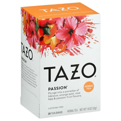 Tazo Tea Bags Herbal Tea Passion 20 Count Vons