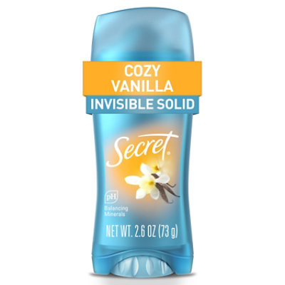 Secret Invisible Solid Vanilla Scent Antiperspirant and Deodorant - 2.6 Oz - Image 1