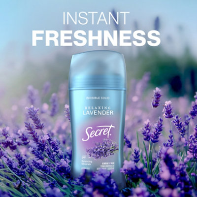 Secret Invisible Solid Lavender Scent Antiperspirant and Deodorant - 2.6 Oz - Image 7