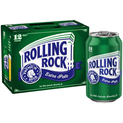 Rolling Rock Extra Pale Beer Cans - 12-12 Fl. Oz. - Image 1