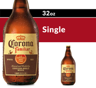 Corona Familiar Mexican Lager Beer Bottle 4.8% ABV - 32 Fl. Oz ...