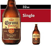 Corona Familiar Mexican Lager Beer 4.8% ABV Bottle - 32 Fl. Oz.