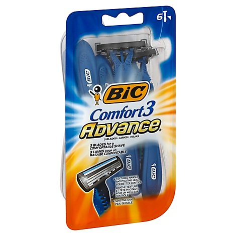 BIC Shavers Comfort 3 Advance - 6 Count