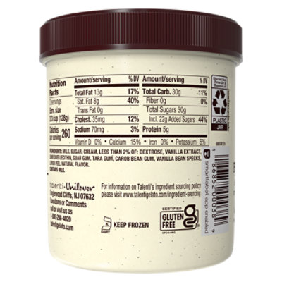 Talenti Madagascan Vanilla Bean Gelato - 1 Pint - Image 6