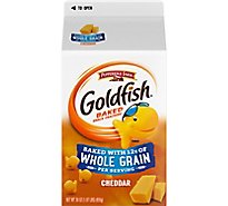 Pepperidge Farm Goldfish Crackers Baked Snack Whole Grain Cheddar Carton Bulk - 30 Oz
