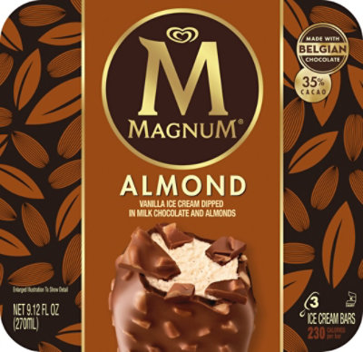 Magnum Almond Ice Cream Bars - 9.12 Fl. Oz. - Image 2