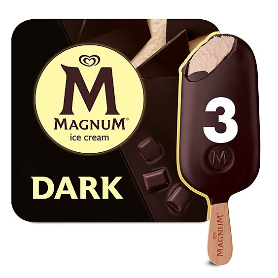 Magnum Dark Chocolate Ice Cream Bars - 9.12 Oz