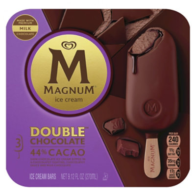 Magnum Double Chocolate Ice Cream Bars - 9.12 Oz - Image 1