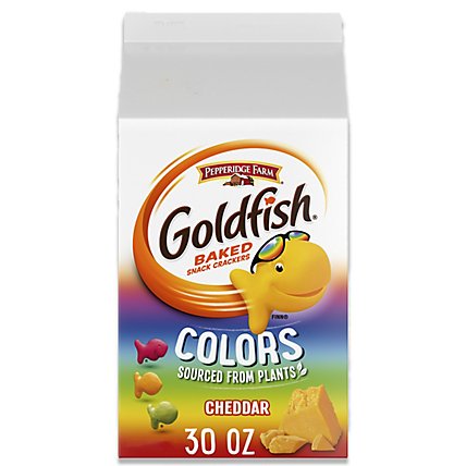 Pepperidge Farm Goldfish Colors Baked Cheddar Snack Crackers Bulk Carton - 30 Oz - Image 2