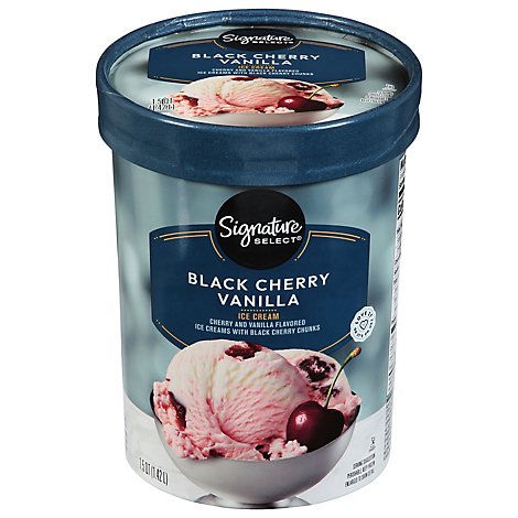 Signature SELECT Black Cherry Vanilla Ice Cream - 1.5 Quart