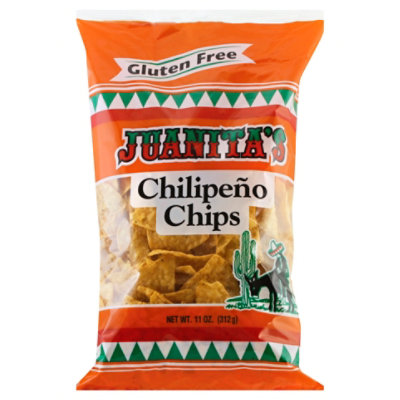 Juanitas Gluten Free Chilipeno Tortilla Chips - 11 Oz - Image 1