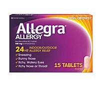 Allegra Allergy 24 Hour Non-Drowsy Tablets 180 mg - 15 Count