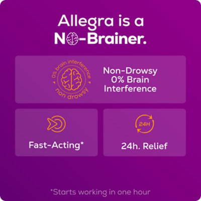 Allegra Allergy Antihistamine Tablets 24 Hour 60mg Non-Drowsy - 30 Count - Image 5