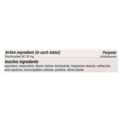Allegra Allergy Childrens 12 Hour Non-Drowsy Disintegrating Tablets Orange Cream 30 Mg - 12 Count - Image 4