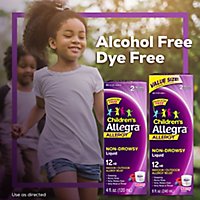 Allegra Childrens Allergy Antihistamine Liquid 12 Hour 30mg Non-Drowsy Berry - 4 Fl. Oz. - Image 4