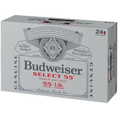 Budweiser Select 55 Light Beer 2.4% ABV In Cans - 24-12 Fl. Oz. - Image 4