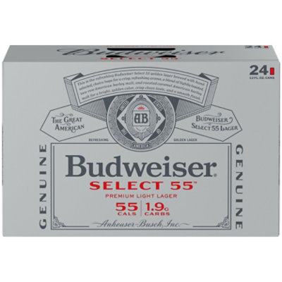 Budweiser Select 55 Light Beer 2.4% ABV In Cans - 24-12 Fl. Oz. - Image 2