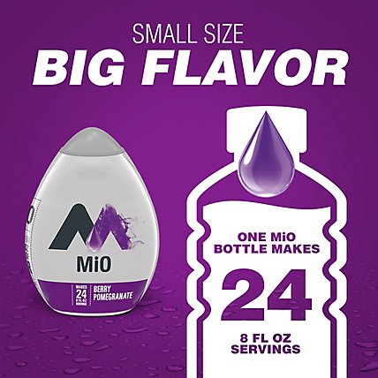 MiO Berry Pomegranate Naturally Flavored Liquid Water Enhancer Drink Mix Bottle - 1.62 Fl. Oz. - Image 7