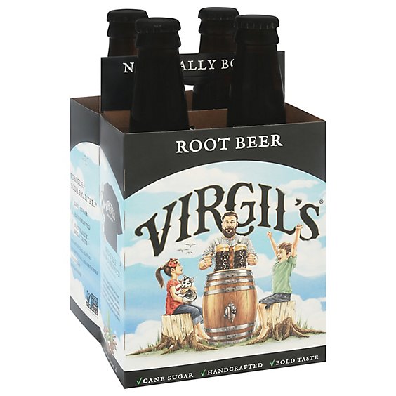Virgils Soda Root Beer - 4-12 Fl. Oz.
