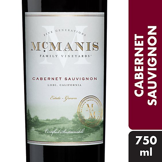 McManis Family Vineyards Cabernet Sauvignon Red Wine - 750 Ml