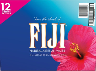 FIJI Natural Artesian Bottled Water 12 Count Singles - 33.8 Fl. Oz. - Image 6