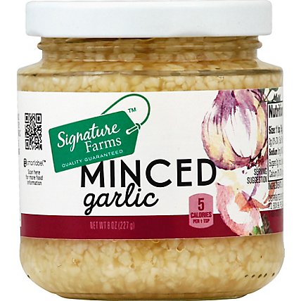 Signature Farms Minced Garlic - 8 Oz - Image 2