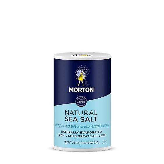 Morton Sea Salt Natural All Purpose - 26 Oz