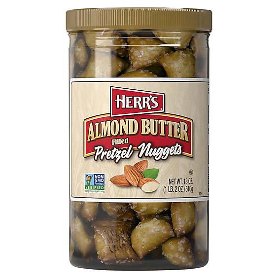 Herrs Almond Butter Filled Pretzel Nuggets - 18 Oz