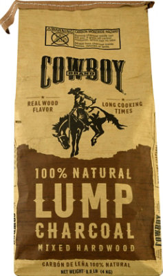 Cowboy Brand Lump Charcoal Natural - 8.8 Lb - Image 2