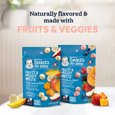 Gerber Fruit & Veggie Very Berry Blend Melts Baby Snack Bag - 1 Oz - Image 4