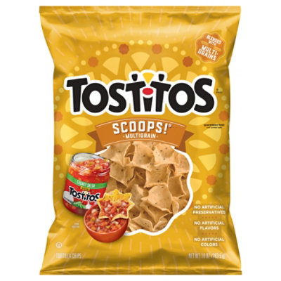 TOSTITOS Tortilla Chips Scoops Multigrain - 10 Oz - Image 1